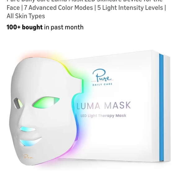 LED Facial Mask - White - Picture 4 of 9